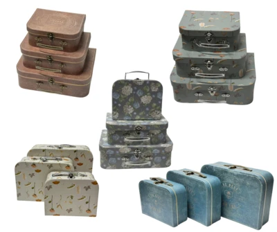 3 SUITCASE Storage Box-Small Decorative Storage Gift Box Memento Case Box Photo - Image 1 of 4