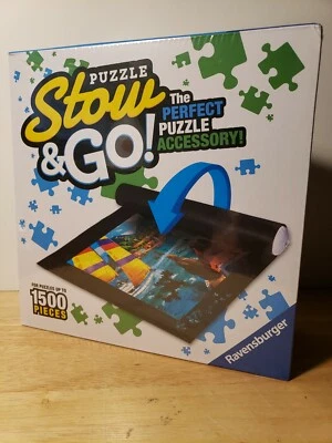 Ravensburger Puzzle Stow and Go Storage Roll Up Mat - Up To 1500 Pcs 46x26 Inch - Image 1 of 3
