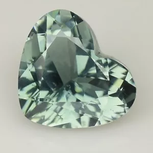 1.44Cts MARVELOUS NATURAL BLUE GREEN TOURMALINE HEART CUT LOOSE GEMSTONES_M388 - Picture 1 of 2