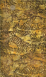 BATIK "FISH SCALES/BROWN" - MICHAEL MILLER - 25"x44" - Picture 1 of 1