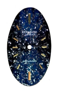 Original NOS Psychedelic Movado Stardust Wristwatch Dial, Swiss ca 1960 - Picture 1 of 2