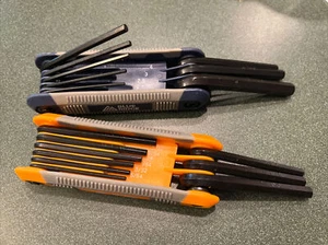 Blue Ridge 2 piece folding hex key set SAE + Metric New! - Picture 1 of 5