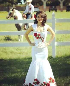 Floral Embroidery Mermaid Wedding Dresses Crystals Beaded Bridal Gowns - Picture 1 of 10