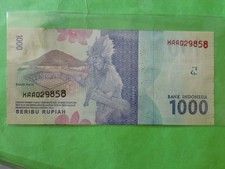 Indonesia 1000 Rupiah 1st Replacement 2016 (UNC) XAA 029858