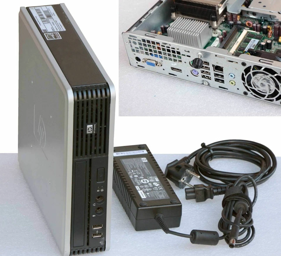 Leiser PC HP DC7900 Usdt Core2Duo 2x3000 E8400 2GB RAM 80 GB HDD SATA 8xUSB #53 - Immagine 1 di 1