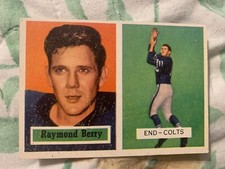 1957 Topps Raymond Berry Rookie Card RC #94 COLTS VG-EX
