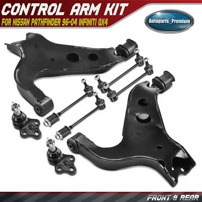 8x Brazo de control inferior delantero rótula barra estabilizadora enlace para Nissan Pathfinder Foto 1 de 4