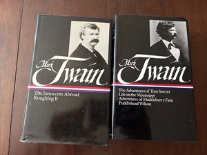 Book Lot Library of America~ Mark Twain Collection Of Stories HCDJ - Picture 1 of 5