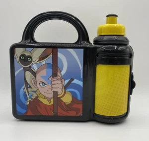 The Last Airbender Avatar Lunch Box Water Bottle Combo Black Momo and Aang - Picture 1 of 6
