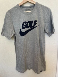 Nike Golf Clash Lockup Big Swoosh Men Tee T-Shirt Grey 811266 063 - Picture 1 of 2