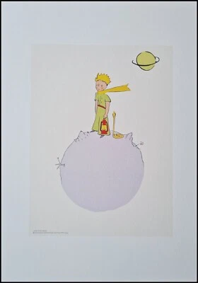 SAINT-EXUPERY *DER KLEINE PRINZ UND DIE LATERNE*Lithographie +Zertifikat*limited - Bild 1 von 4