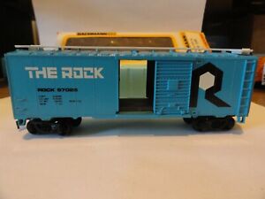 HO, Bachmann, The Rock, 41 Foot FmSteel Box Car, (ROCK  ISLAND, In original box.