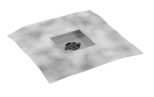 Brizo BR62400 4" Square Point Drain Rough w/Hair Catcher&Drain-Polished Nickel - Picture 1 of 2