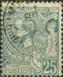 MÓNACO - 1891-1894 - PRÍNCIPE ALBERTO 1ER - F-VF° - Imagen 1 de 1