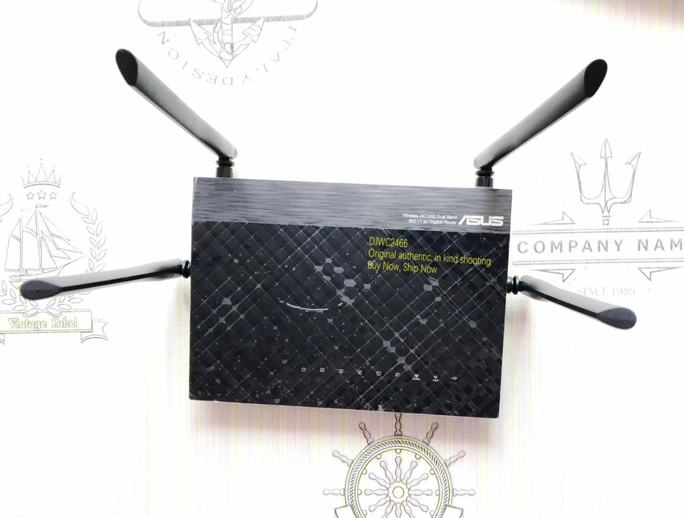 ASUS RT-AC1200G+ high-speed fiber dual-band gigabit wireless router wiFi smart - Image 1 of 2