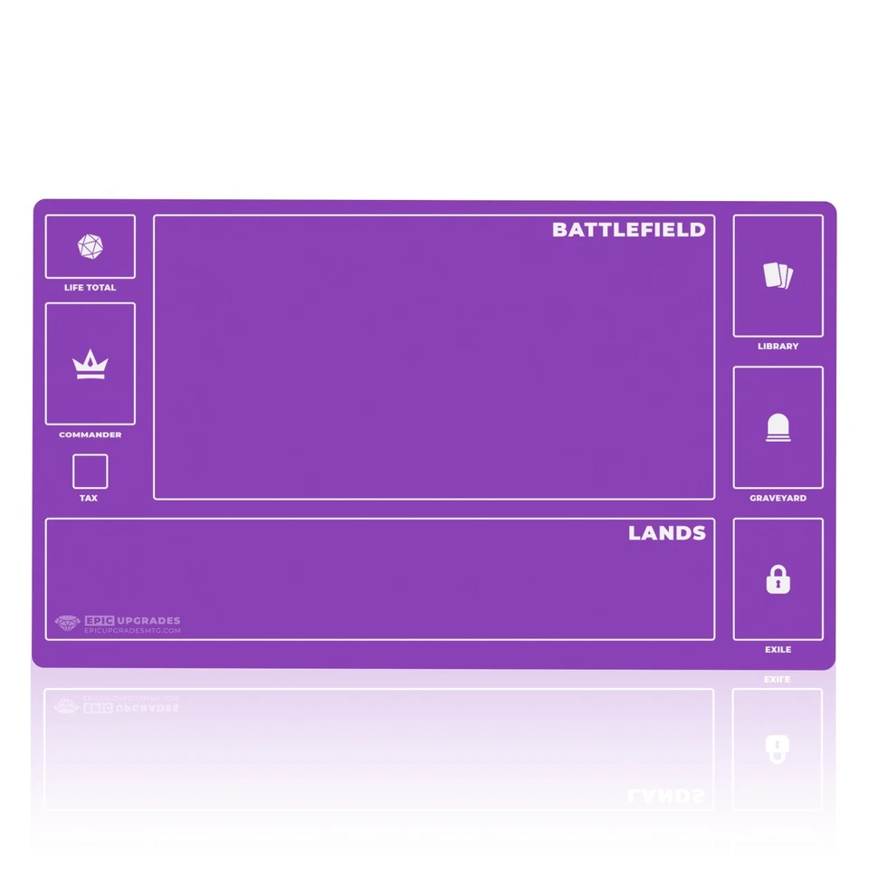 Tapete MTG para Commander Magic the Gathering Mat com Zonas para EDH Player - Imagem 1 de 4
