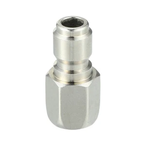 Acoplador para Lavadora a Presión / Adaptador Acero Inoxidable 1/4" NPT / Plata - Imagen 1 de 7