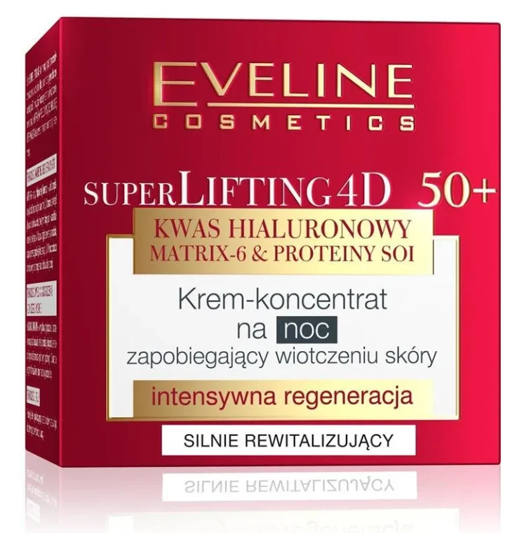 Eveline super lifting 4D concentrated face night cream 50+ hyaluronic acid 50ml - Image 1 of 1