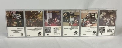 CREEDENCE CLEARWATER REVIVAL CCR Cassette Lot x6 Bayou Cosmo's Pendulum Live - Image 1 of 4