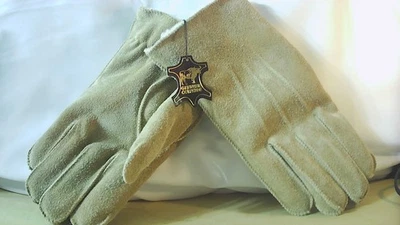 Guantes de piel de vaca 1988 vintage nuevos con etiquetas talla mediana interior acrílico/poliéster Foto 1 de 4