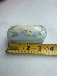 Vintage Ceramic Match Holder with Striker 3” Roses Design - Picture 1 of 7