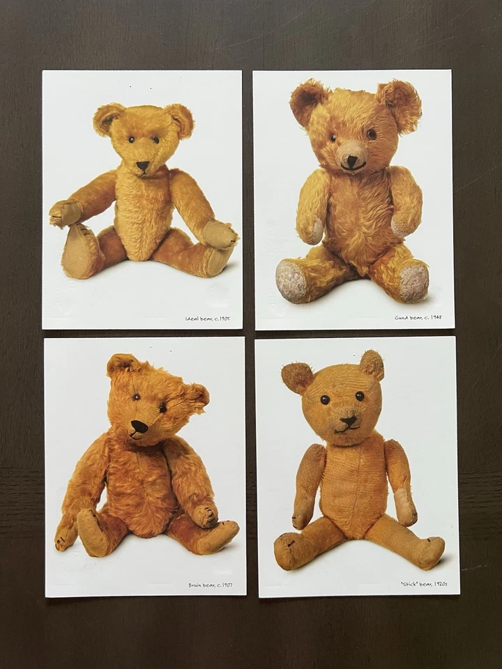 2002 Teddy Bears - Scott UX382-385 - Set of 4 Postcard First Day Issue FDCs - Image 1 of 3
