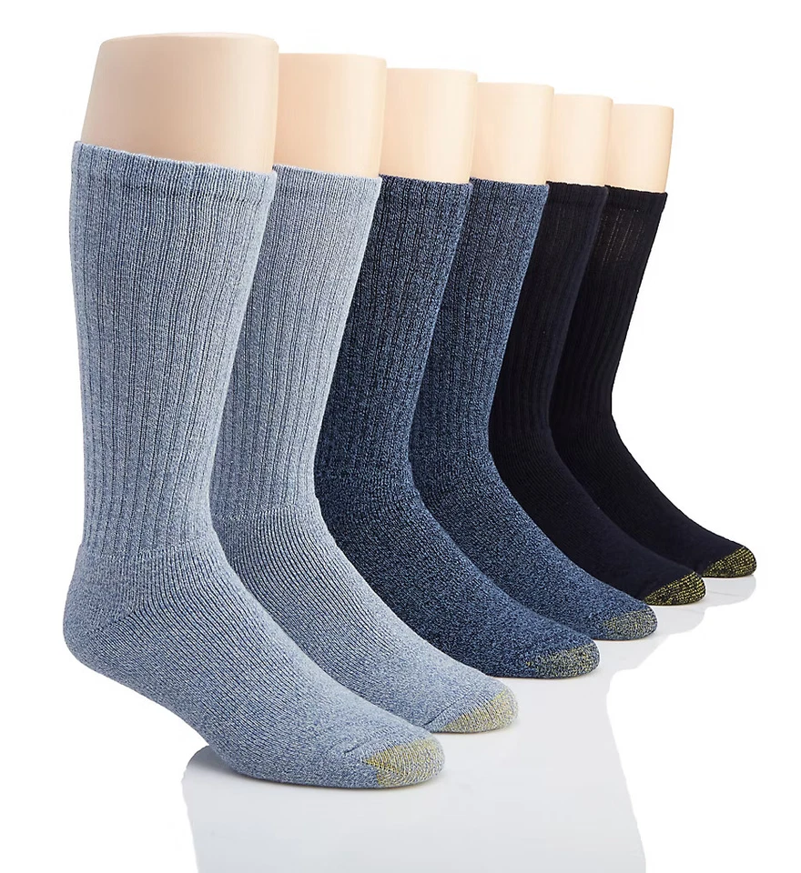 Gold Toe 3400S Moisture Control Harrington Crew Sock - 6 Pack - Image 1 of 1
