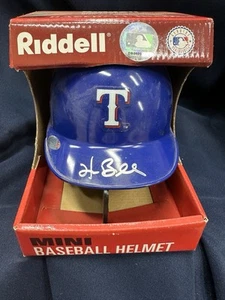 Hank Blalock Texas Rangers Certified Auto Mini Helmet - Picture 1 of 2