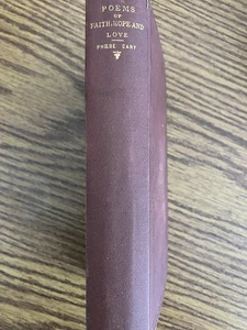 Gedichte des Glaubens, der Hoffnung und der Liebe von Phoebe Cary Vintage 1876 Hurd und Houghton HB - Bild 1 von 5