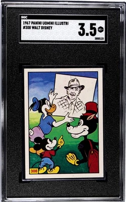 Tarjeta de Disney vintage Panini 1967-1980 #308 Walt Disney clasificación SGC 3,5 Foto 1 de 2