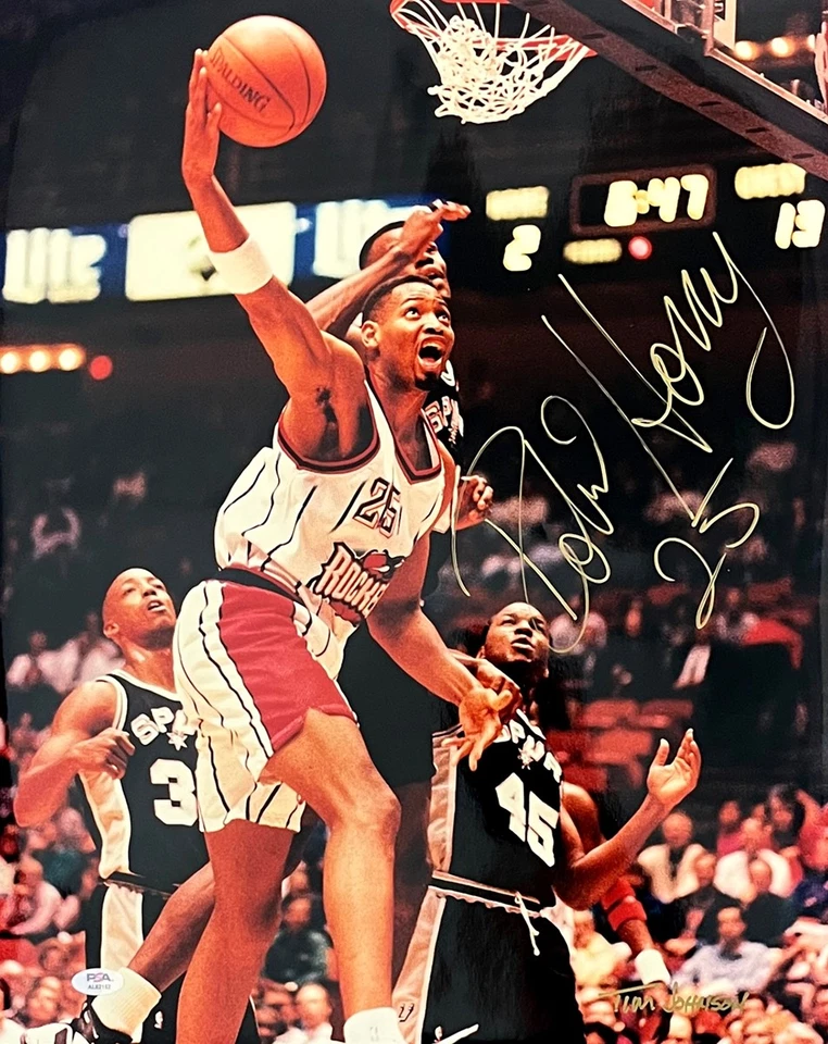 Robert Horry Signed Autographed Houston Rockets 16x20 Photo PSA - Image 1 of 1