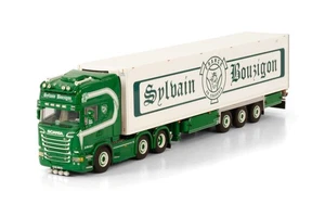WSI, SCANIA R13 Topline 6x2 avec remorque frigo 3 essieux S.BOUZIGON, échelle... - Picture 1 of 4