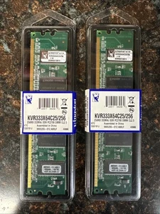 Kingston Value RAM - KVR333X64C25/512 - DDR 333Mhz - 512MB (QUANTITY OF 2) - Picture 1 of 1