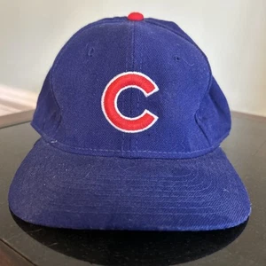 VTG Chicago Cubs Hat Sports Specialties Fitted 7 5/8 Plain Logo MLB Wool USA 90s - Picture 1 of 9
