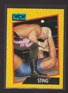 Tarjeta de lucha libre de estreno 1991 WCW Impel #6 Sting Stomp Collection - Imagen 1 de 2
