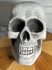 Decorative Skull, Large Styrofoam Spooky Halloween Prop 9”x10” combine shipping - Picture 1 of 5