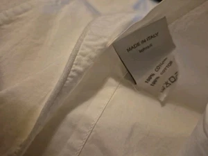 2- Fundas de Almohada KOHRO Tubería Cierre Sobre Blanco KING Hecho en Italia 21"X 35" - Imagen 1 de 7