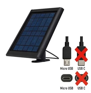 Ring Solar Panel for Stick Up Cam - Unused, New Open Box (Micro USB) Black - Picture 1 of 5