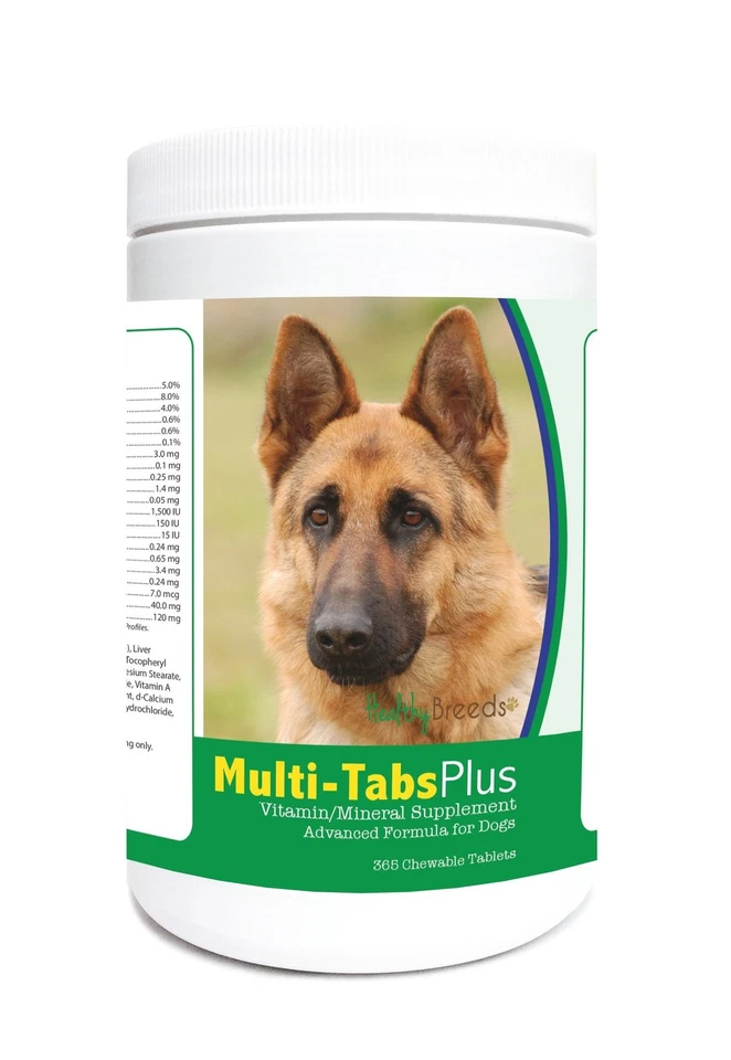 Healthy Breeds German Shepherd Multi-Tabs Plus Chewable Tablets 365 Count — 第 1/1 张图片