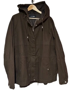 Fashion Nova Gimme Some Love Damen-Anorak mit Kapuze schokoladenfarben Reißverschluss vorne 3X - Bild 1 von 14