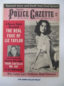 National Police Gazette April 1962  Elizabeth Taylor Feature/Liston & Patterson - Picture 1 of 2