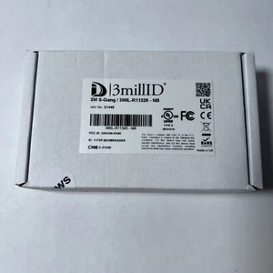 3millID 3MIL-R11320-NB Mobile, US Single Gang, Multi-tech, Bluetooth, Black - Picture 1 of 2
