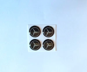 LOGO ADESIVO CHIAVE TELECOMANDO MERCEDES STEMMA EMBLEMA 14 MM 4pz - Foto 1 di 1