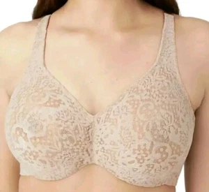 WACOAL HALO SPITZE VOLLFIGUR BÜGEL BH 65547 NUDE GRÖSSE 38DDD. - Bild 1 von 6