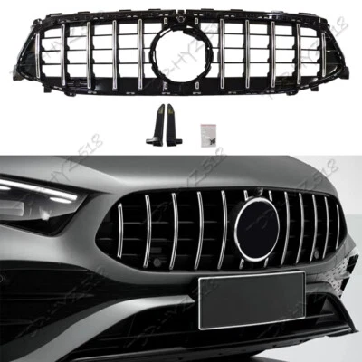 For Mercedes-Benz CLA Class W118 2024-2025 Silver GT style Front Bumper Grille - Image 1 of 4