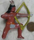 Vintage 1930's Cast Lead Manoil Barclay Indian Kneeling With Bow and Arrow #11