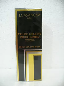 J. CASANOVA Eau de Toilette Pour Homme Spray 100ml NEW in SEALED BOX RARE - Picture 1 of 5