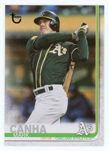 2019 MLB Topps VINTAGE STOCK VARIATION #612 Mark Canha Oakland Athletics /99 - Picture 1 of 5