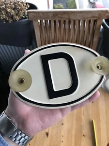 D PLATE with SUCTION MERCEDES 190 SL VW SPLIT OVAL BENZ WEGU BUS SAMB A1200 GHIA - Picture 1 of 7