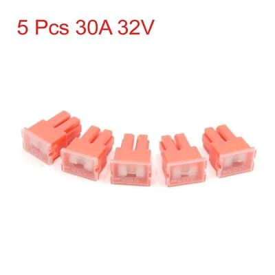 Vehicle Car 30A 32V PAL Female Push J Case Low Profile Fuses Pink 5pcs Foto 1 de 2